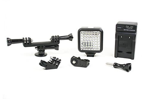 Phonoscope | LED Lighting Kit with Dual Mount Setup. Add Studio Quality Light to Any Tripod or GoPro Compatible Mount System. (LED Light Kit Add-On)