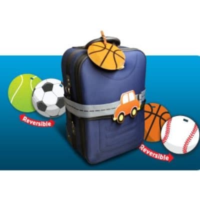 Tagy Luggage & Backpack Tag / Strap It or Hang It (Heart tag with strap)