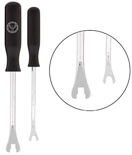 Trim Panel and Plastic Fastener Removal Tool - Car Door Trim and Upholstery Molding Panel Remover - Auto Pry Clip Tools Set - Reduces Damage to Panels and Loss of Clips - Easily Removes Fasteners