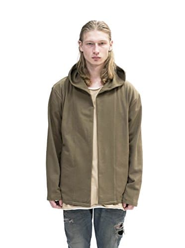 French Terry Shawl Collar Hoodie in Tree Bark (Medium, Tree Bark)