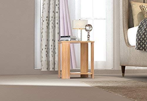 Forzza Bentley Side Table with Storage (Teak)