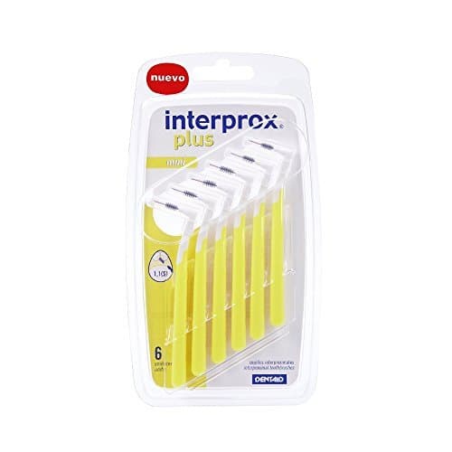 INTERPROX PLUS MINI INTERDENTAL BRUSH YELLOW (6) by Interprox