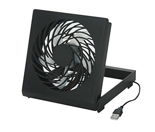 Mini USB Table Desk Personal Fan 4 Inch, Black (Rectangle)