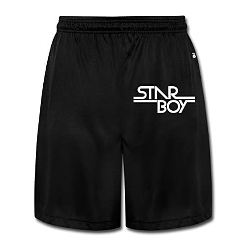 KathyB Starboy Men's Short Active Pants Black L