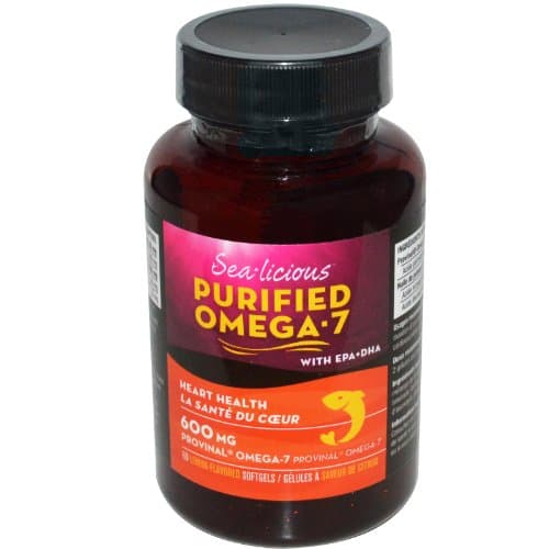 Sea-licious Omega-7 with Provinal, 600mg, 60 Softgels