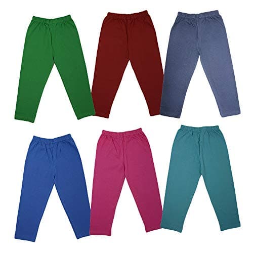 Babilav Leggings for kids Cotton Multicolour with a pack of 6