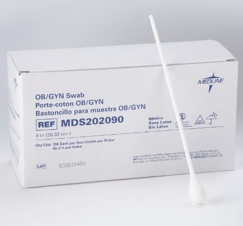 Non-Sterile OB / GYN Swabs ( SWAB, RAYON TIP, OB / GYN, 8,NON-STERILE ) 100 Each / box by Med Industries