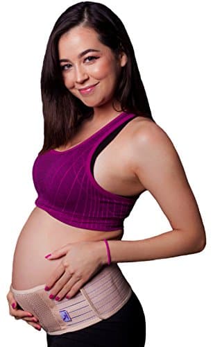 F.A.D. Maternity Belt, Breathable Maternity Support Band for Active Women, Back Support During Pregnancy, Color Nude (Beige)