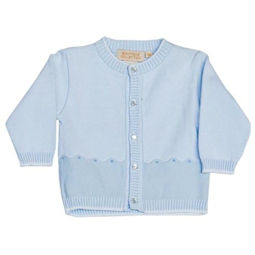 Boutique Collection Boy Toddler Crew Neck Button Down Sweater 6 Months Blue