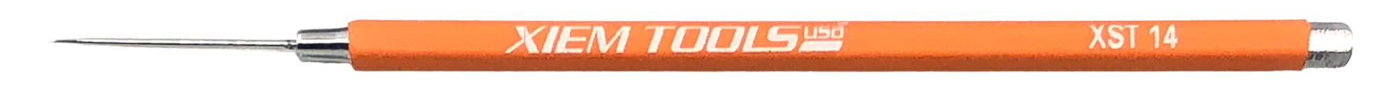Xiem Studio Tools Needle Tool for Pottery and Ceramics (Orange, Porcelain)