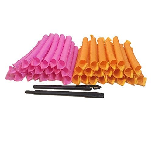 SweetNa 40 PCS Extra Long Spiral corkscrew Curls Styling Kit