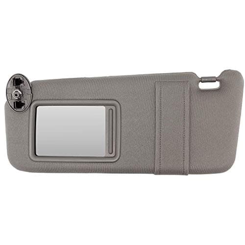Rllyer Driver Side Gray Windshield Sun Visor Fits Toyota Camry 2007-2011 Without Light 74320-06780-B0 7432006780B0