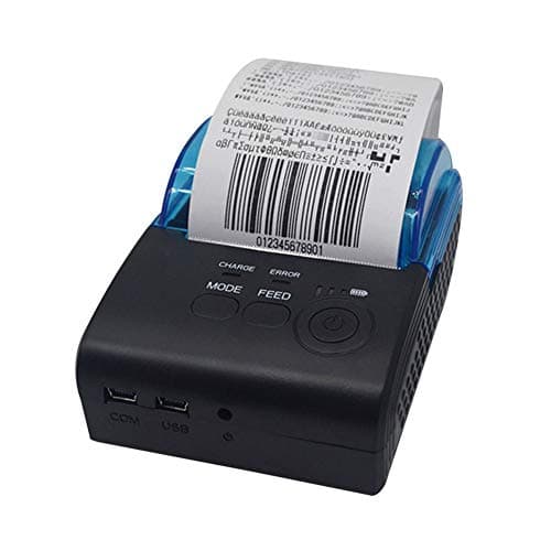 fang zhou Mini USB Bluetooth Direct Thermal Printer, Portable Desktop Receipt Ticket Printers, Compatible ESC/POS Print Commands, Easy To Install Paper