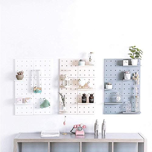 Yidian Plastic Storage Shelves, Wall Mount Shelves,Modern Art DIY Decorative Panel Shelves,Plastic Decorative Shelves for Perfect Decor of Any Room