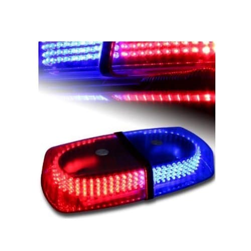 AurnocNew Bright Amber 240-LED Strobe Light Warning Emergency Flashing Car Truck Construction Car Vehicle Safety (Red/Blue)