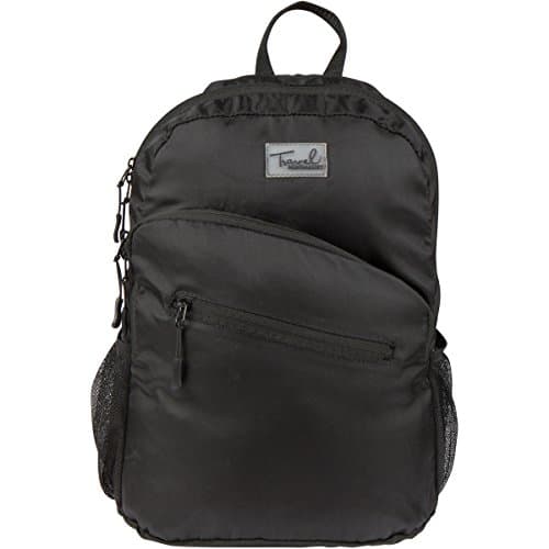 Ultra Lightweight 7.9oz Durable Travel Daypack - Water Resistant Foldable Hiking Backpack for Men and Women - Packable For Camping, Outdoor & Carry-On (Black)