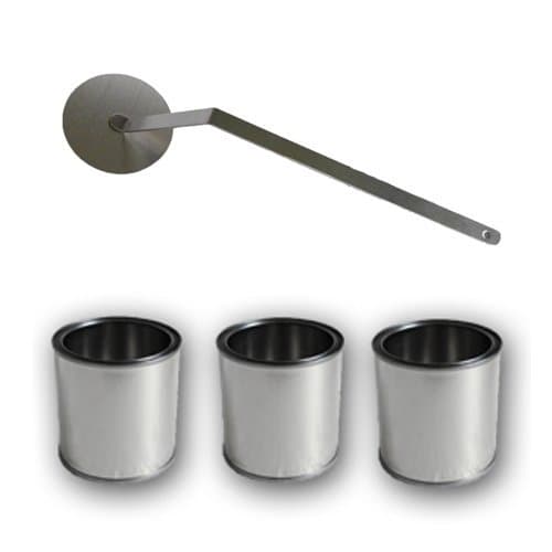 Accessories for gel or bio ethanol fireplace with 3x burner 0,25l + flamekiller by Deka Interieurbouw