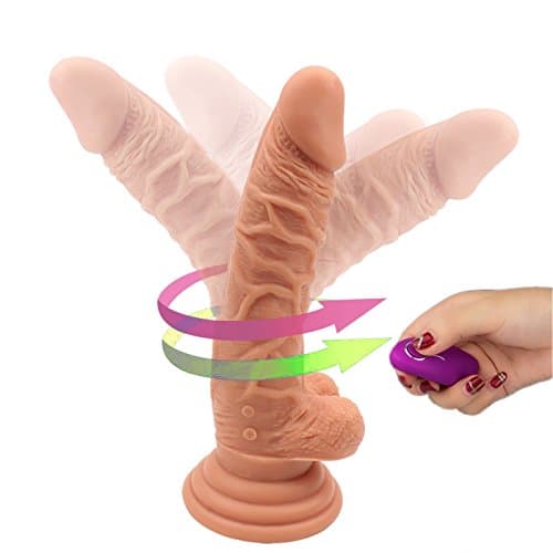 ENOX Vibrating with 360-Degree Rotation and 8 vibration speed——Suction Cup liquid silicone Wireless Controller Massager magic wand