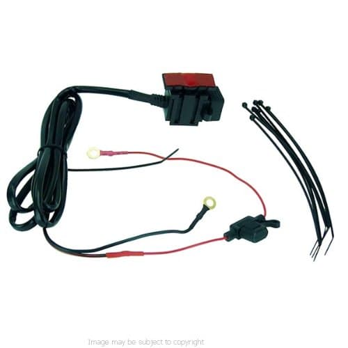 Weatherproof 'Direct to Battery' Hard-wire Dual USB Charging Socket with Mount (sku 18664)