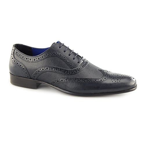 Red Tape CARN 2 Mens Leather Chisel Toe Brogues Blue