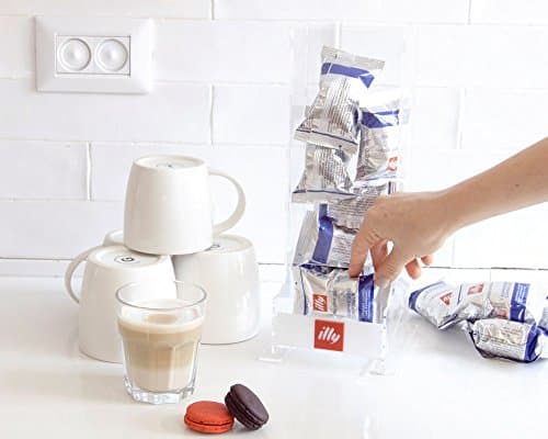 Clear Coffee Dispenser, Illy Pod Holder, Kitchen Organize, Clear Minimal Decor