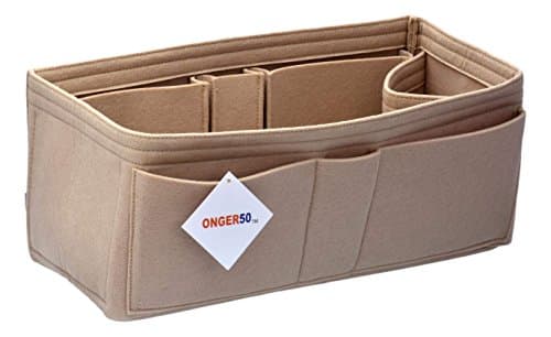 Felt Purse Handbag Tote Organizer Insert - Multi Pocket Storage Liner & Shaper