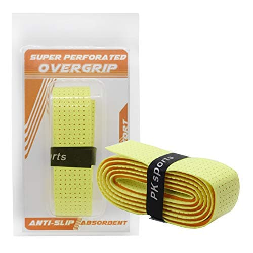 PKSP 2Pack Super Perforated Absorbent and Anti-Slip Racket Grip,Tennis Overgrip Badminton Overgrip Pickleball Overgrip