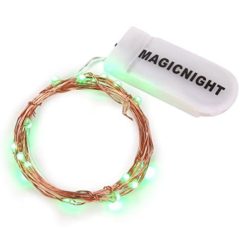 Magicnight LED Moon Lights 20 Micro Starry LEDs on Extra Thin Copper Wire,7 Ft (2M) for DIY Wedding Centerpiece or Table Decorations (Green),Set of 3