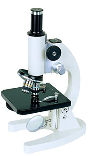 BS-2000A Basic Monocular Compound Microscope, 5x, 10x, and 12.5x Eyepieces, 50x-500x Magnification, Brightfield, Mirror Illumination, Disc Diaphragm, Plain Stage