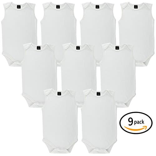 Baby Soft Natural Cotton White Undershirts Bodysuits