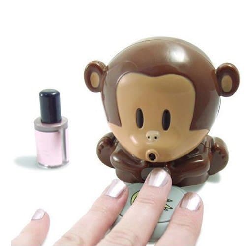 GZNIGHT Cute Monkey Shaped Hand Nail Art Tips Quick Blow Polish Dryer Blower Manicure Care