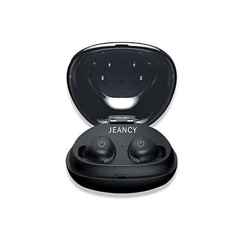 Truly wireless earbuds,Jeancy Touch Control Wireless Bluetooth Headphones Noise Cancelling Waterproof with Charging Box for iPhone6/7/8 iPad, Smartphones