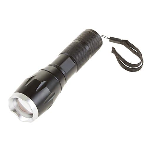 Tactical Flashlights CREE LED Tactical Zoom 3 AAA Batteries Bright 1000 Lumen Aluminum Alloy Includes Wrist Lanyard for Easy Carry