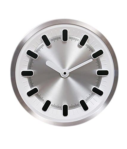 Basement Bazaar Splendid Stainless Steel Wall Clock (30cm x 30cm,White)