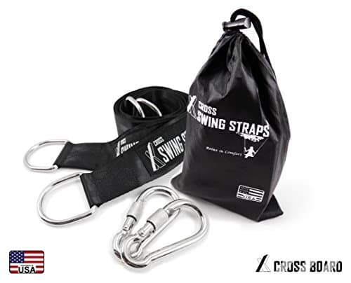 Tree Swing Hanging Strap Kit (Set of Two 82 inch Straps) with Safer Lock Snap Carabiner Hooks, Perfect for Tree Swing & Hammocks & Disc Swings, Holds Up 1300 lbs, Carry Pouch, Easy&Fast Installation