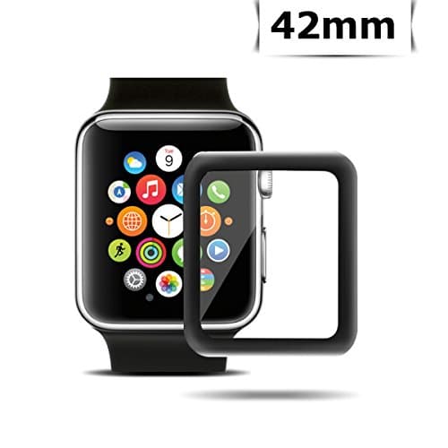 Lupaava Screen Protector for Apple Watch Series 3 42mm, Premium Tempered Glass Anti-Scratch Anti-Bubble, High Definition
