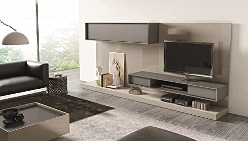 J&M Composition 217 Beige & Grey Entertainment Wall Unit