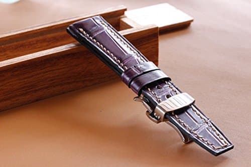 20/18mm Handmade IWC Watch Strap Alligator Leather - Padded