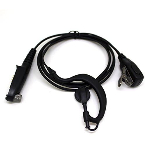 G shape In-Ear Earpiece Headset Microphone for HYT Two Way Radio TC-780 TC-780M TC-610P TC-3000 TC-3600 TC-3600M TC-610S TC-710 TC-880GM TC-610P-2TONE-U2 TC-610P-2TONE-V2 TC-610P-HDC-U2 TC-610P-HDC-V2 TC-780M-U1 TC-780MU-5-M TC-780U-1 TC-780V