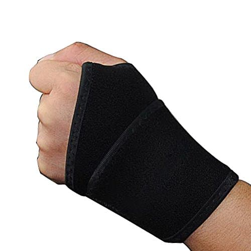 iLooper Wrist Wrap, Adjustable Wrist Wraps Brace & Support Straps Tennis Basketball Badminton Body Fitness Protection Training Weightlifting for Women and Men Single