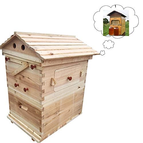 XBTECH 7PCS Bee Supply Tool Hive Frames Wooden House Bee Bees Beehive Beekeeping Equipment Automatic honey Hive flow Beehive Hive Beekeeper recommended
