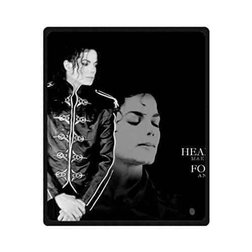JIUDUIDDODO Custom Super Star Michael Jackson Comfort Soft Fleece Throw Blanket Size 50"x 60" Inches