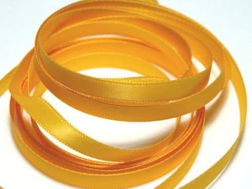 Double Face Satin Ribbon LIGHT GOLD 100% Polyester 5/8 inch x 10 yards
