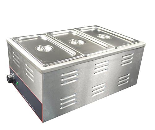 3 Well Kettle Professional Bain-Marie Buffet Food Warmer Server standard 1/3 pans