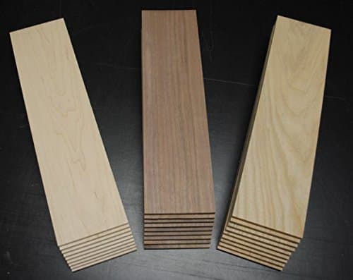 27 PIECES 1/4" X 3-1/2" X 12-1/2" WALNUT MAPLE CHERRY