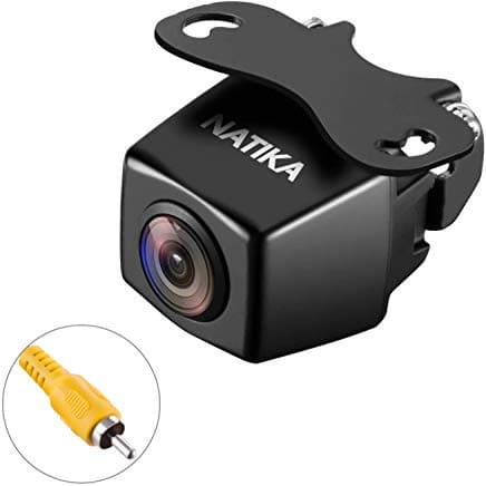 NATIKA 720P Backup/Front View Camera, IP69K Waterproof Starlight Night Vision High Definition and Super Wide Angle Reverse Rear View Backup Camera for Cars Jeep Trucks SUV RV Van