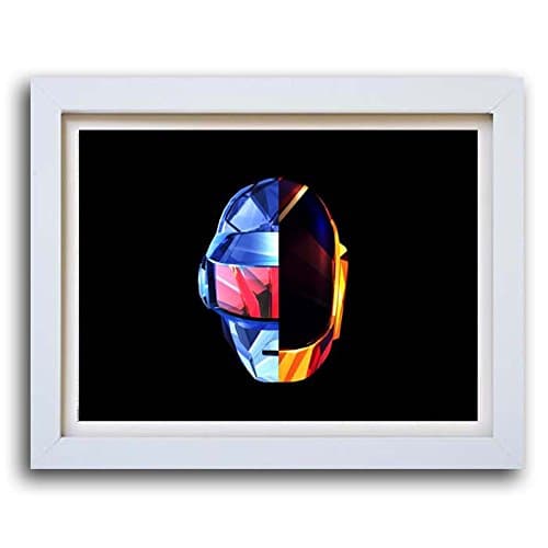 Box Prints Daft Punk poster music legend print black white framed art picture small large