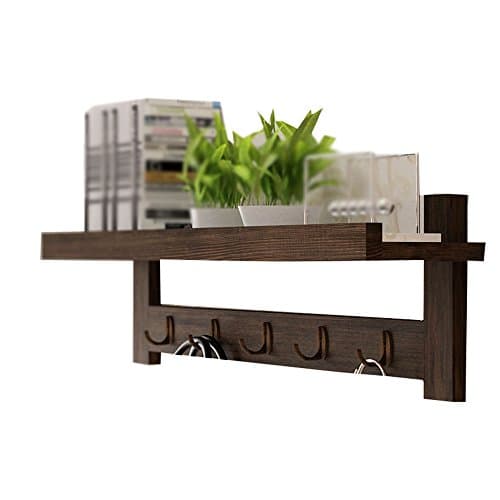 Coat hanger / living room bedroom wall hook / coat hook / solid wood rack / wall-mounted rack / 5-hook wall-mounted coat rack /(650170mm)