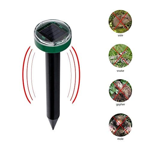Solar Mole Repeller Snake Gopher Repellent for Lawn Garden Yards (mole repellent)