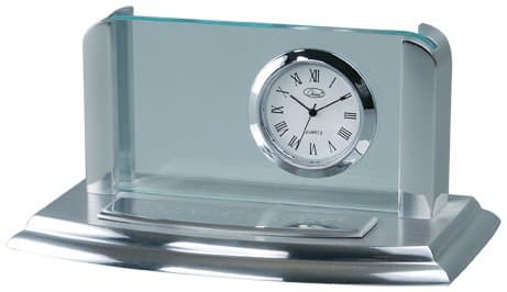 Chass Business Card Holder Desk Clock 00025